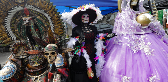 Altar a la Santa Muerte en el Barrio de Tepito.