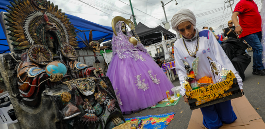 Altar a la Santa Muerte en el Barrio de Tepito.