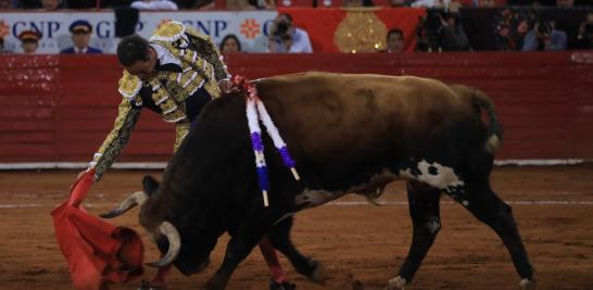 El matador Juan Pablo Sánchez en su participación en la Plaza México