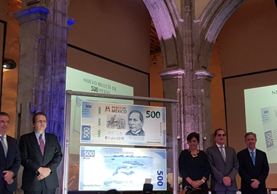  Banco de México informó la puesta en circulación de la nueva familia de billetes, que inicia con la denominación de 500 pesos y estará disponible a partir del martes 28 de agosto del presente año.