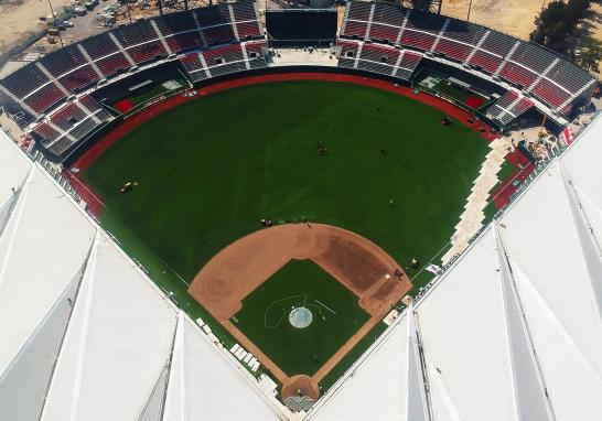 En corazón de la Ciudad Deportiva de la Magdalena Mixihuca, se inauguró el estadio Alfredo Harp Helú, la nueva casa de los Diablos Rojos del México. El "Diamante de Fuego" tiene capacidad de recibir a 20,800 espectadores y cuenta con una amplia zona de alimentos y hasta un bar, ambos con vista al terreno de juego para no perder ni un sólo detalle del rey de los deportes.