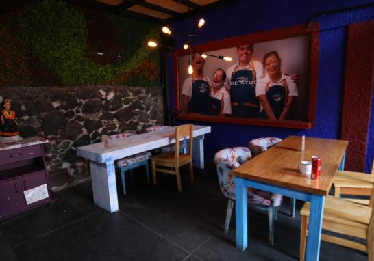 "El sueño de Frida" cafetería que da trabajo a personas con Síndrome de Down. Foto: Rosario Servin