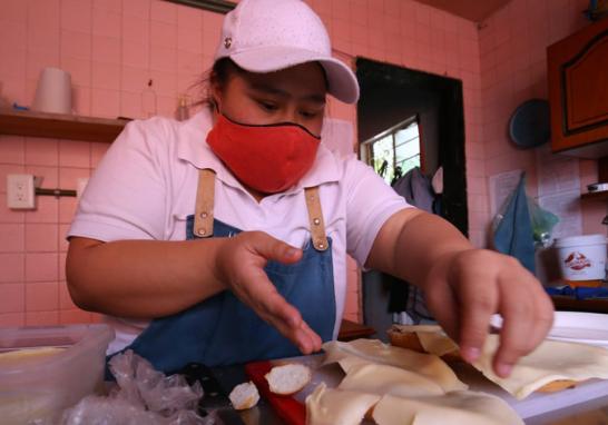 La cafetería "El sueño de Frida" fue fundada en agosto de 2019 por la Fundación Mosaico Down. Foto: Rosario Servin