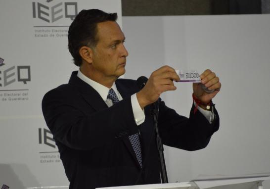 Mauricio Kuri, foto tomada de redes sociales del Instituto Electoral del Estado de Querétaro