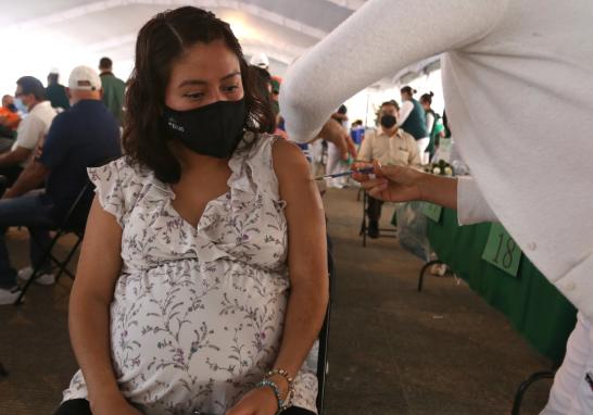 El gobierno federal incluyó a las mujeres embarazadas como un nuevo grupo de vacunación prioritaria. Foto EE: Rosario Servin