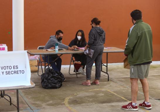 Durante este ejercicio se implementan los protocolos sanitarios  para evitar la propagación de la Covid-19. Foto EE: Eric Lugo