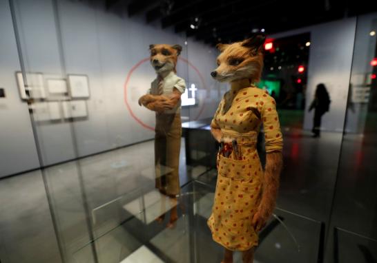 Los modelos de "Fantastic Mr. Fox" de Wes Anderson también estarán en exhibición. Foto: Reuters.