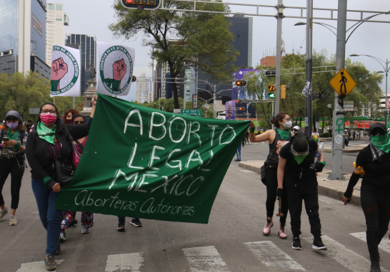 Protestas del 28 de septiembre por el aborto legal en la Ciudad de México. Foto EE: Rosario Servin