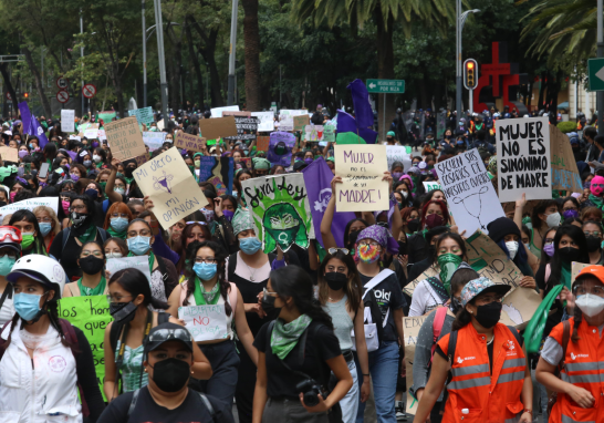 Movilizaciones por el Día de Acción Global por el Aborto Legal. Ciudad de México, México. Foto EE: Rosario Servin