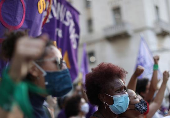 Movilizaciones por el Día de Acción Global por el Aborto Legal. Sao Paulo, Brasil. Foto: Reuters