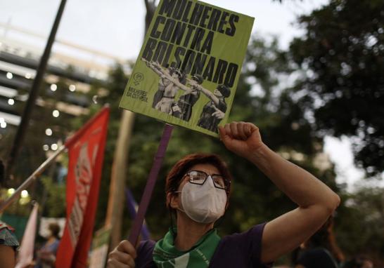 Movilizaciones por el Día de Acción Global por el Aborto Legal. Sao Paulo, Brasil. Foto: Reuters