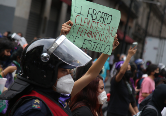 Movilizaciones por el Día de Acción Global por el Aborto Legal. Ciudad de México, México. Foto EE: Eric Lugo