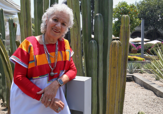 Ana Laura Delgado, fundadora y directora de Ediciones El Naranjo. Foto EE: Rosario Servin.