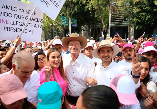 Vicente Fox y Marko Cortés. Foto: Cortesía PAN