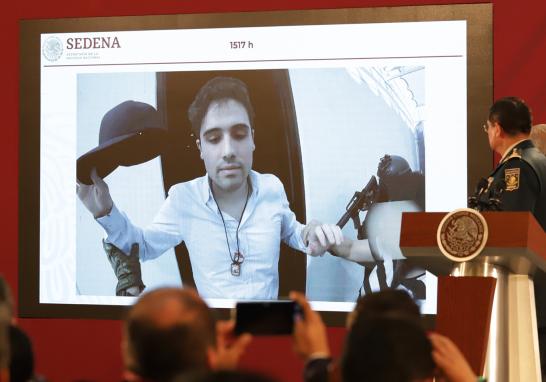 Ovidio Guzmán López, en una foto de su captura y liberación en 2019.