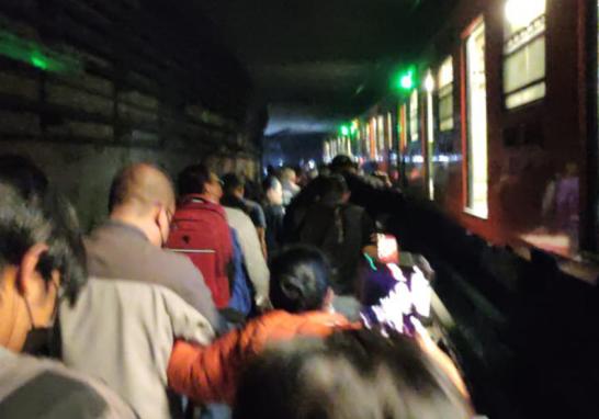 Imagen publicada por usuarios del Metro de la CDMX en Twitter.