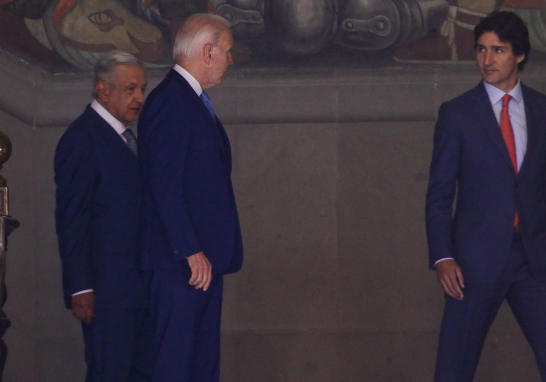 El presidente Andrés Manuel López Obrador fue el anfitrión de la X Cumbre de Líderes de América del Norte que se realizó en Palacio Nacional. Foto EE: Eric Lugo