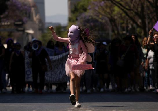 Marcha del 8M en la Ciudad de México. Foto: Reuters