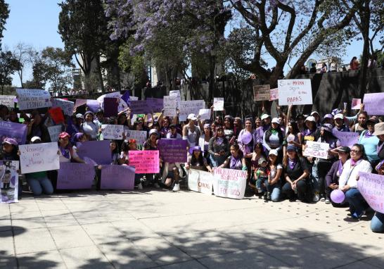 Marcha del 8M en la Ciudad de México. Foto EE: Rosario Servin