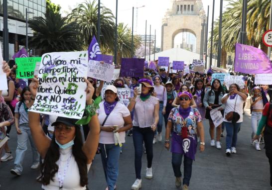 Marcha del 8M en la Ciudad de México. Foto EE: Rosario Servin