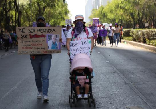 Marcha del 8M en la Ciudad de México. Foto EE: Rosario Servin