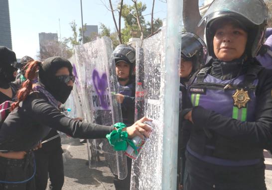 Marcha del 8M en la Ciudad de México. Foto EE: Rosario Servin