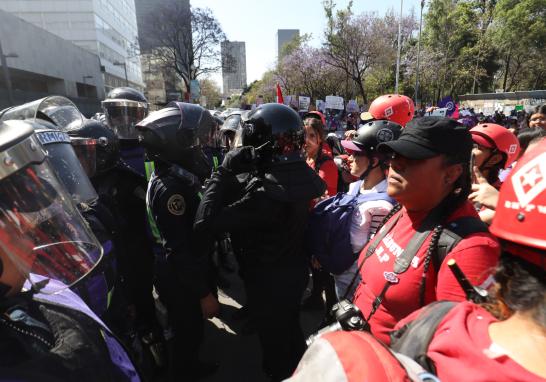 Marcha del 8M en la Ciudad de México. Foto EE: Rosario Servin