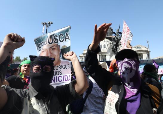 Marcha del 8M en la Ciudad de México. Foto EE: Rosario Servin