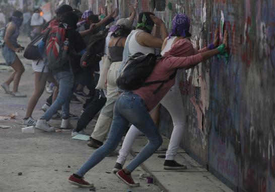 Marcha del 8M en la Ciudad de México. Foto EE: Eric Lugo