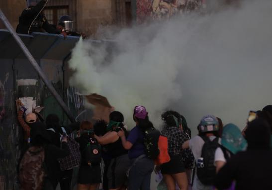 Marcha del 8M en la Ciudad de México. Foto EE: Eric Lugo