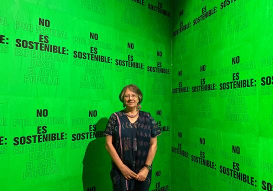  Marta Turok, antropóloga y curadora de la muestra "No por natural es sostenible. Experiencias desde el arte popular", en el Museo Franz Mayer. Foto: Cortesía