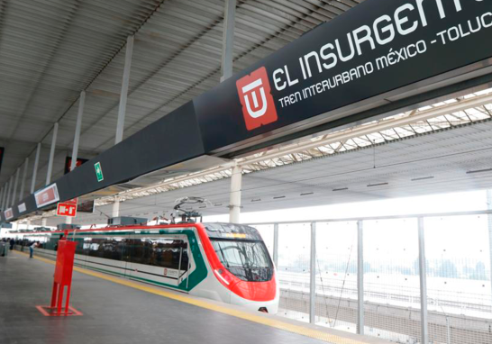 Tren Interurbano México Toluca "El Insurgente". Foto EE: Cortesía Presidencia de México