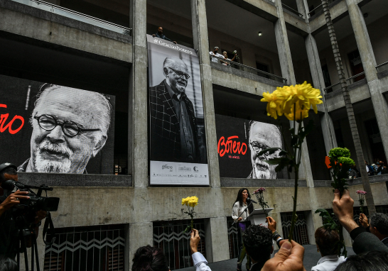 En abril de 2022, el Museo de Antioquia, en Medellín, realizó un homenaje al pintor con motivo de sus 90 años de vida. Foto: Archivo AFP