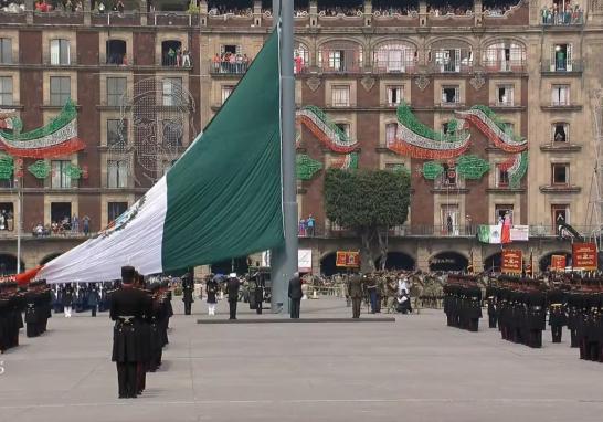 Desfile Cívico Militar para conmemorar el Aniversario de la Independencia de México.