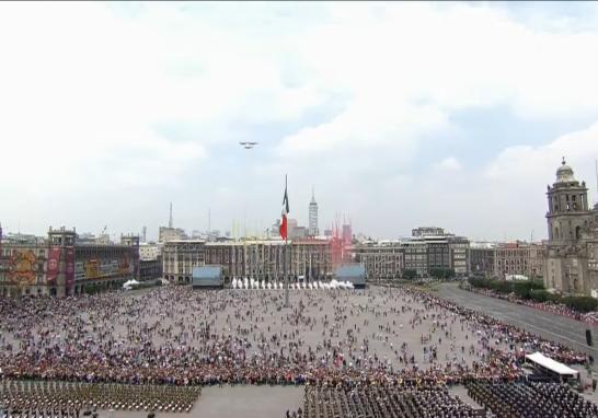 Desfile Cívico Militar para conmemorar el Aniversario de la Independencia de México.