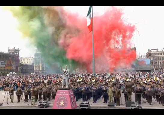 Desfile Cívico Militar para conmemorar el Aniversario de la Independencia de México.