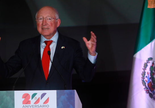 Ken Salazar, embajador de Estados Unidos en México. Foto EE: Eric Lugo