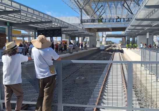 Estación Cancún-Aeropuerto del Tren Maya, Foto EE: Jesús Vázquez.