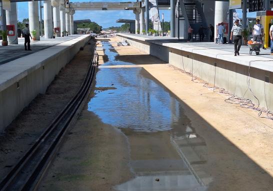 Estación Cancún-Aeropuerto del Tren Maya, Foto EE: Jesús Vázquez.