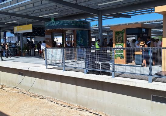 Estación Cancún-Aeropuerto del Tren Maya, Foto EE: Jesús Vázquez.