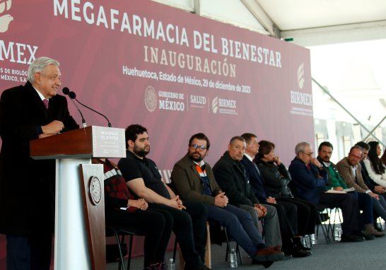 Inauguración de la Megafarmacia del Bienestar. Foto EE: Cortesía Presidencia de México