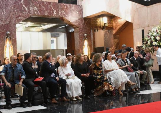 Homenaje a José Agustín en el Palacio de Bellas Artes. Foto EE: Cortesía Inbal.