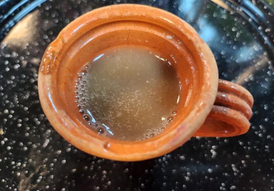 Atole de semillas de cilantro con canela