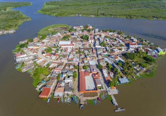 Pueblo Mágico de Mexcaltitlan, en el estado de Nayarit