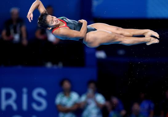 La clavadista Alejandra Estudillo logró clasificarse a la final en el quinto puesto con 314.05 puntos. Foto: Reuters