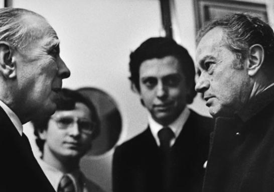 Borges con Rulfo. Foto: Gaceta UNAM 