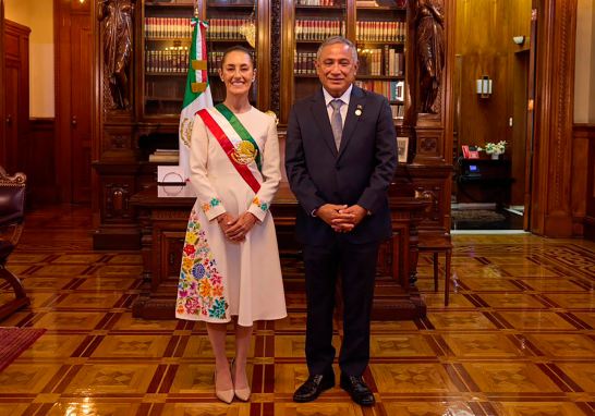 Claudia Sheinbaum compartió fotografías con algunos de los invitados internacionales que acudieron a su toma de posesión como Presidenta de México.