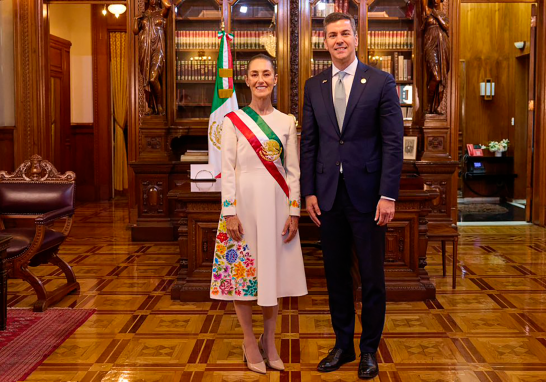 Claudia Sheinbaum compartió fotografías con algunos de los invitados internacionales que acudieron a su toma de posesión como Presidenta de México.