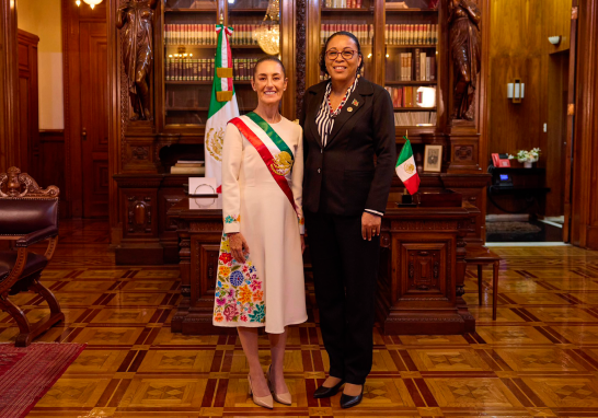 Claudia Sheinbaum compartió fotografías con algunos de los invitados internacionales que acudieron a su toma de posesión como Presidenta de México.