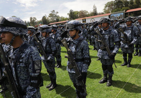 Salutación a Claudia Sheinbaum de parte de las Fuerzas Armadas y de la Guardia Nacional.